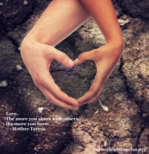 woman and man hands showing heart shape