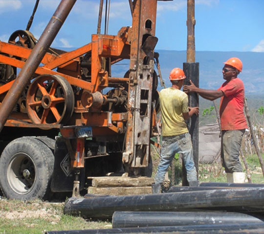 Building solar water wells in the most remote villages in haiti